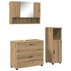 vidaXL Bathroom Furniture Set 3 pcs Artisan Oak