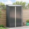 vidaXL Garden Sheds Anthracite 140.5 x 74 x 200 cm Metal