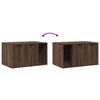 vidaXL Cat Litter Box Enclosure Brown Oak 80x50x45 cm Engineered Wood