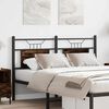 vidaXL Headboard Smoked Oak 137 cm Engineered Wood and Steel