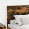 vidaXL Headboard with Headboard Smoked Oak 75 cm Engineered wood