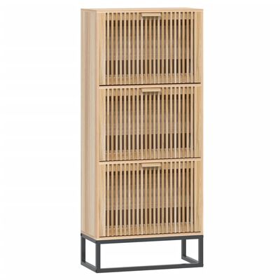 vidaXL Shoe Cabinet 52x25x120 cm Engineered Wood