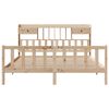 vidaXL Bookcase Bed without Mattress 180x200 cm Super King Solid Wood Pine