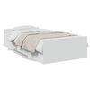 vidaXL Bed Frame with Drawers without Mattress White 90x200 cm