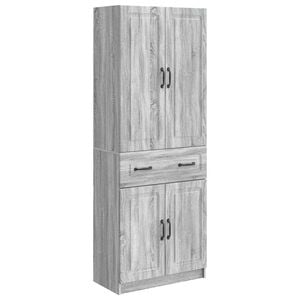 vidaXL Cabinet Set 2 pcs Grey Sonoma Engineered Wood