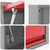vidaXL Work Cabinet with Drawer with Lock 8 pcs Red 150 x 55 x 200 cm