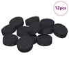 vidaXL Furniture Feet Pads 12 pcs Black &Oslash; 14 x 4 mm EVA