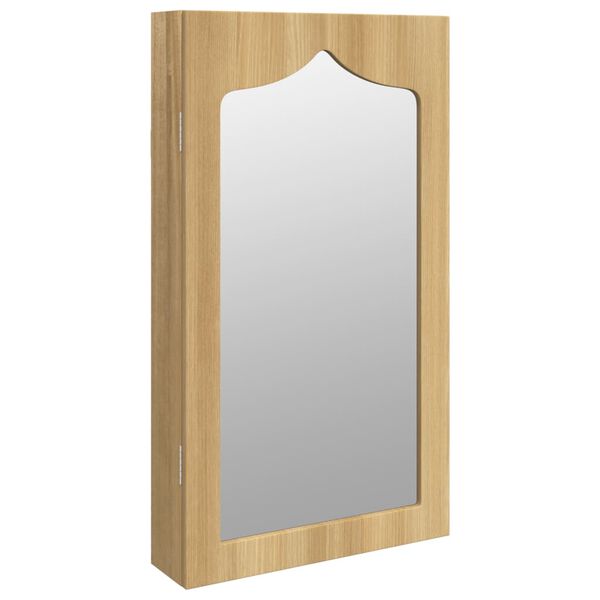 vidaXL Mirror Jewellery Cabinet Wall Mounted 37.5x10x67 cm