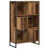 vidaXL Book Cabinet Old Wood 68 x 30 x 108.5 cm Engineered Wood