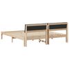 vidaXL Bed frame Brown and black 180 x 200 cm Solid pine wood