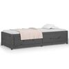 vidaXL Day Bed without Mattress Grey 90x200 cm Solid Wood Pine