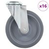 vidaXL 16 pcs Bolt Hole Swivel Casters 125 mm