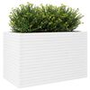vidaXL Garden Planter White 110x60x68.5 cm Solid Wood Pine