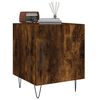 vidaXL Bedside Cabinet Smoked Oak 40x40x50 cm Engineered Wood