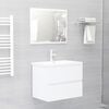 vidaXL Sink Cabinet White 60x38.5x45 cm Engineered Wood