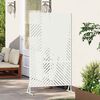 vidaXL Privacy Screen White 100 x 50 x 180 cm Steel