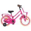 vidaXL Kids Bike 12 Inches for 2-4 Years Old Dark Pink