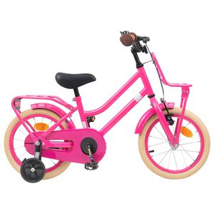 vidaXL Kids Bike 12 Inches for 2-4 Years Old Dark Pink