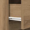 vidaXL Bedside Cabinet Artisan Oak 39x35x125 cm Engineered Wood