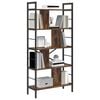 vidaXL Bookshelf Smoked Oak 75 x 30 x 156 cm Engineered Wood