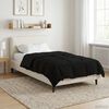 vidaXL Winter Duvet Quilted Black 135 x 220 cm Microfiber