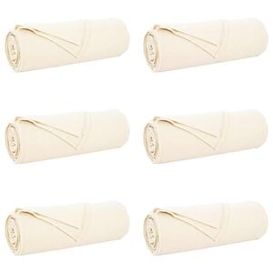 vidaXL Throw Blankets 6 pcs Cream 350 x 270 cm 8.09 kg Fleece