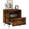 vidaXL Bedside Cabinet Smoked Oak 40x35x47.5 cm Engineered Wood