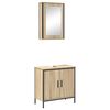 vidaXL Bathroom Furniture Set 2 pcs Brown 60 x 30 x 60 cm
