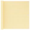 vidaXL Balcony Screen Beige 90x600 cm HDPE