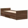 vidaXL Bed Frame without Mattress Brown Oak 90x200 cm