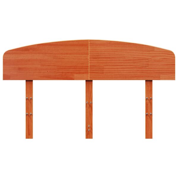 vidaXL Headboard Wax Brown 135 cm Solid Wood Pine