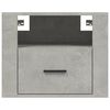 vidaXL Wall-mounted Bedside Cabinets 2 pcs Concrete Grey 50x36x40 cm
