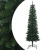vidaXL Artificial Slim Christmas Tree 180 cm PE and PVC Green
