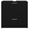 vidaXL Bathroom Cabinet Black Oak 59 x 37 x 59 cm Engineered wood