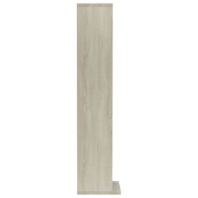 vidaXL CD Cabinet White and Sonoma Oak 21x20x88 cm Engineered Wood