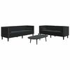 vidaXL Sofa Set Black Velvet