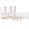 vidaXL Bookcase Bed without Mattress White 140x200 cm Solid Wood Pine