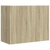 vidaXL Wall Cabinet Sonoma Oak 75x35x60 cm Engineered Wood