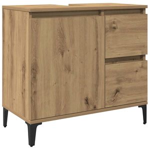 vidaXL Sink Cabinet Artisan Oak 65x33x60 cm Engineered Wood