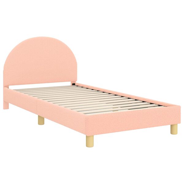 vidaXL Children's Bed Frame with Headboard Pink 90 x 200 cm