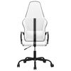 vidaXL Gaming Chair White and Black Faux Leather
