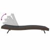 vidaXL Sunlounger Brown 70 x 197 x 82 cm Poly Rattan and Metal