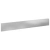 vidaXL Lawn Edging 10 pcs 100 x 15 cm Steel Silver