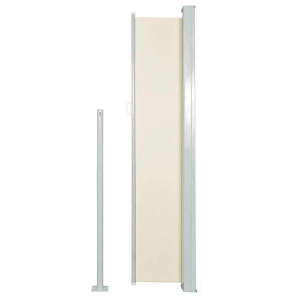 vidaXL Patio Retractable Side Awning 120x500 cm Cream