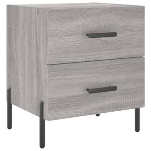 vidaXL Bedside Cabinet Grey Sonoma 40x35x47,5 cm Engineered Wood