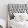 vidaXL Upholstered Headboard Light Grey 150 cm Solid Pine Wood