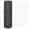 vidaXL Wire Fences PVC-coated iron Grey