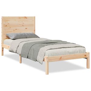 vidaXL Extra Long Bed Frame without Mattress 90x220 cm Solid Wood