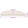 vidaXL Stair Mats 30 pcs 56x17x3 cm White Half Round