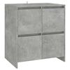 vidaXL 2 Piece Sideboard Concrete Grey Engineered Wood